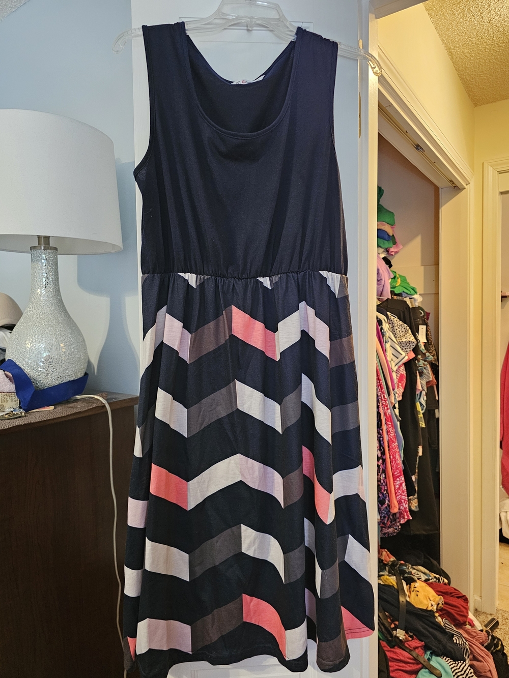 4/$25 PatPat Womens  Navy Crew Dress